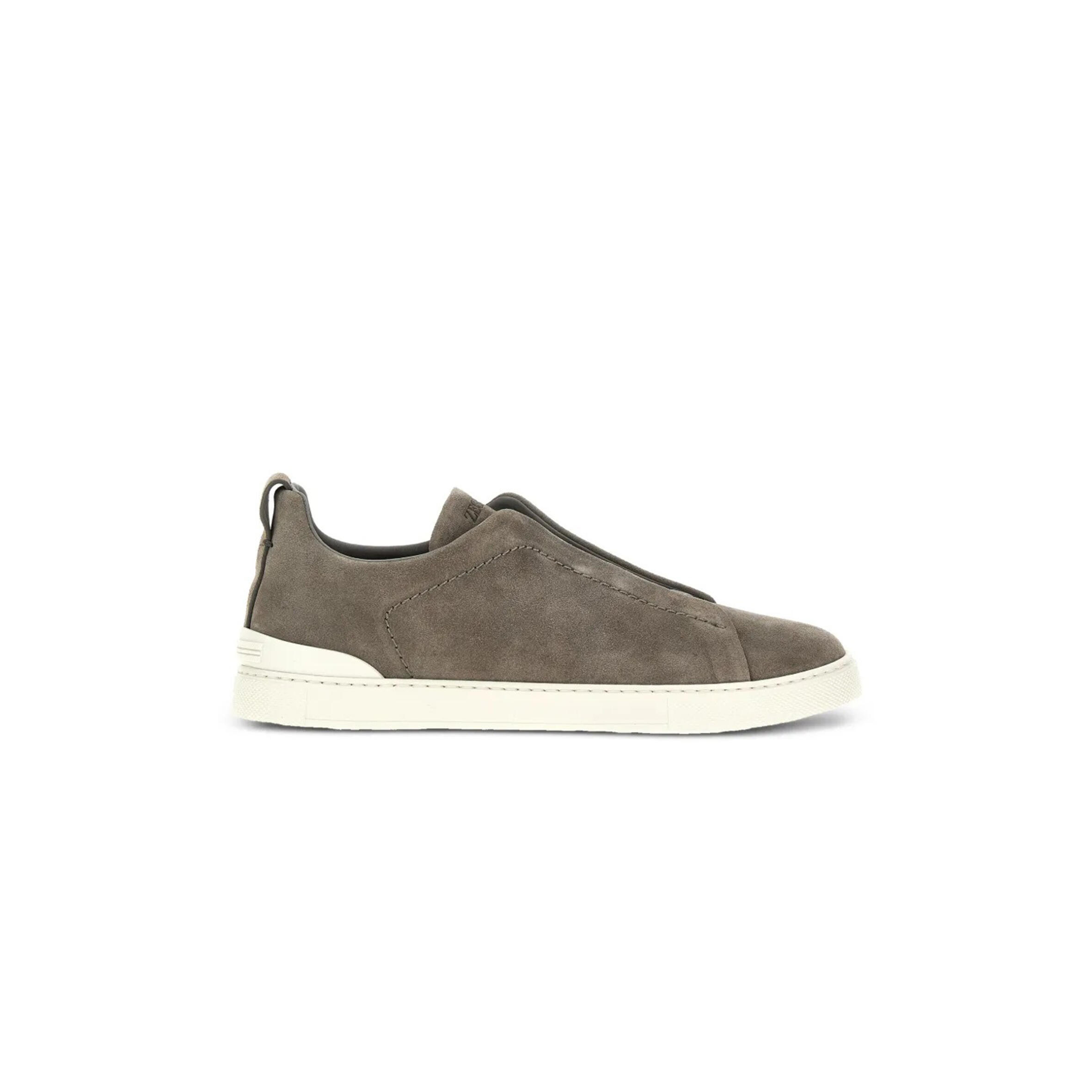 ZEGNA TRIPLE STITCH SUEDE SNEAKERS LHSOYS4667Z